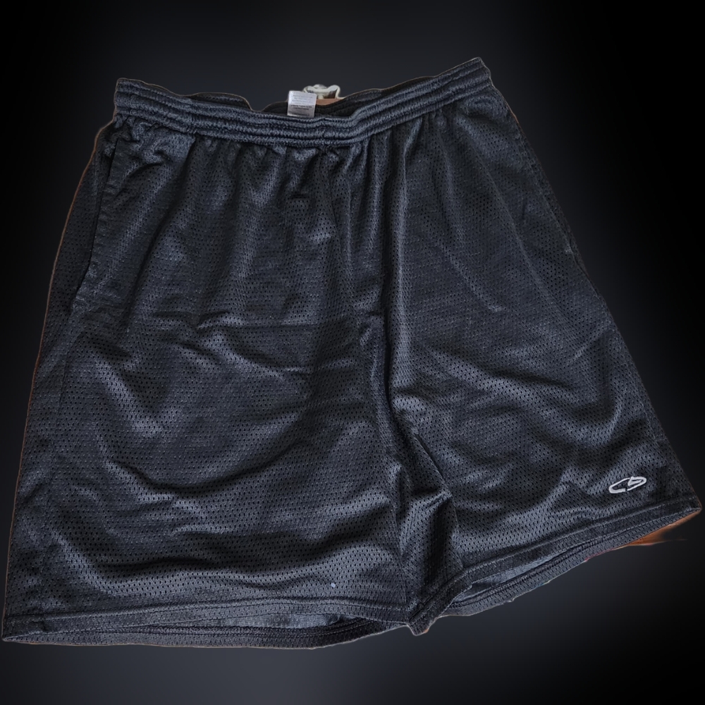 Men's Workout Shorts, Black Mesh